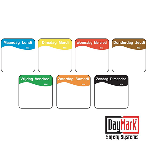 Daymark Safety Systems volledig oplosbare stickers schrijfvlak